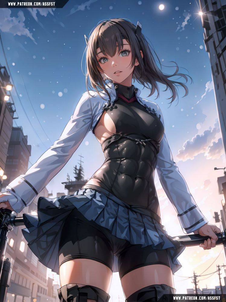 Taihou(大鳳) Muscle Growth AI Animation - #2