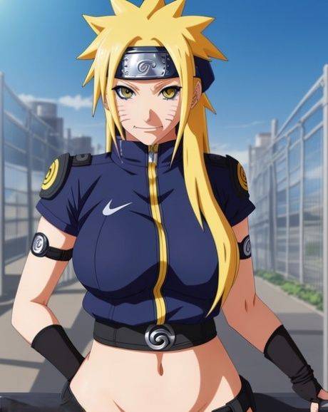Ai Generated Hentai hero Totsuka shows her boobs while posing in her uniform - #3