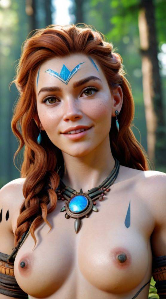 AI generated redhead Aloy Nude Horizon Zero Dawn - #25