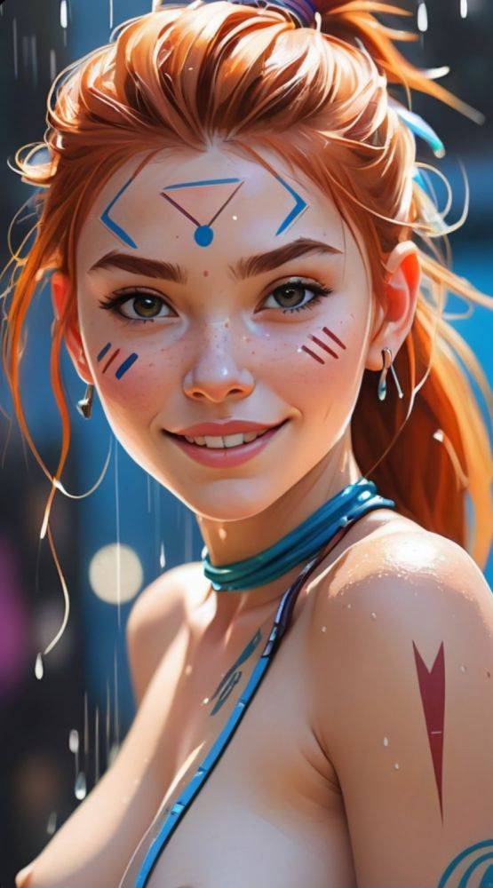 AI generated redhead Aloy Nude Horizon Zero Dawn - #16