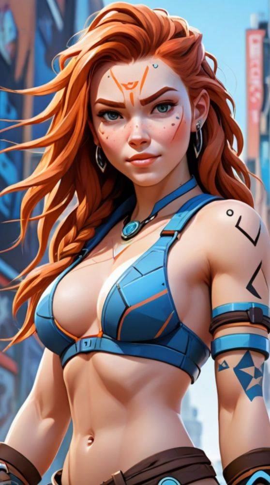 AI generated redhead Aloy Nude Horizon Zero Dawn - #28