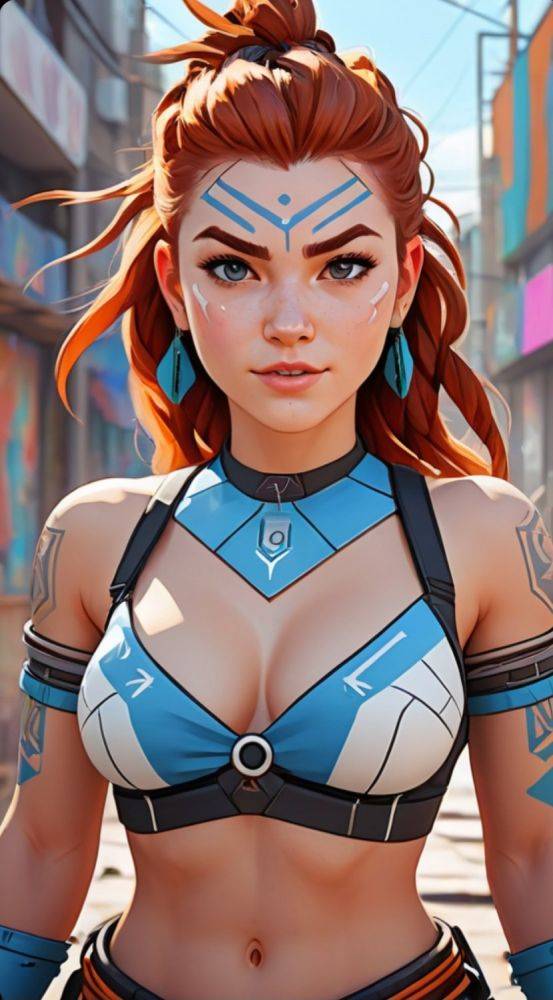 AI generated redhead Aloy Nude Horizon Zero Dawn - #29