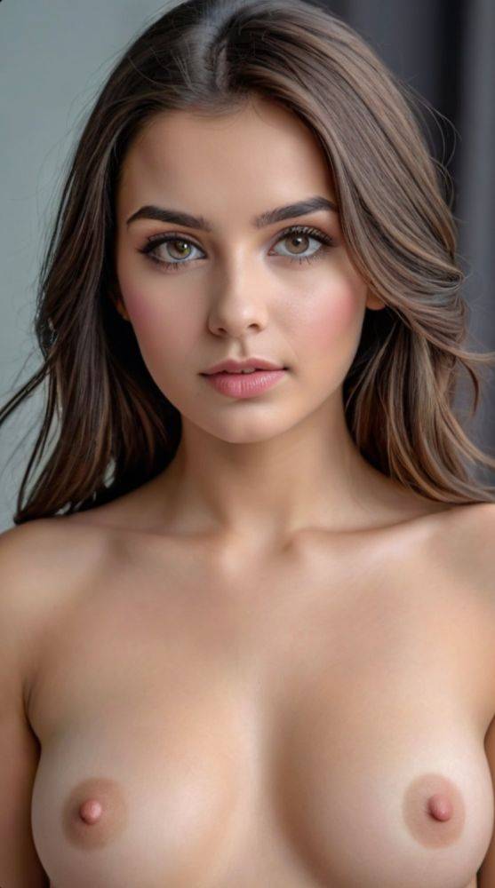 AI generated brunette Babes Nude - #10