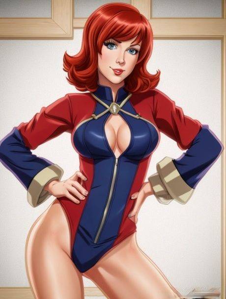 Ginger anime doll Gwen Tennyson shows her hot slender body & big tits - #6