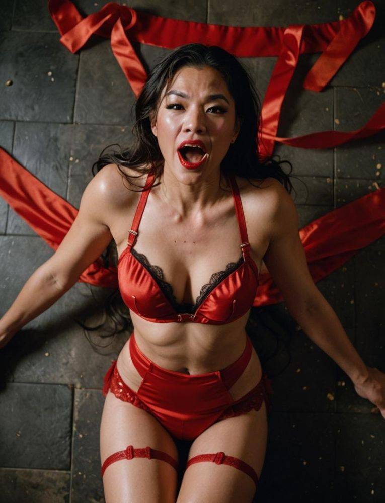 Asian lady in Red (AI generated) - #15