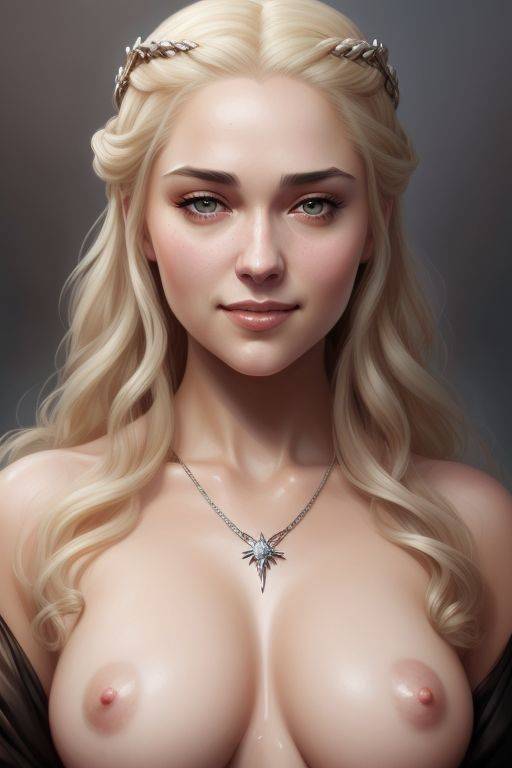 AI generated beautiful girls nude with big tits - #18
