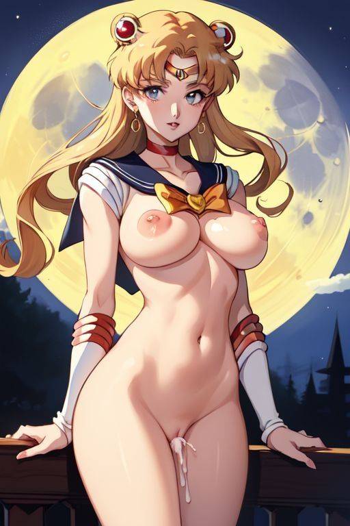 AI generated anime Sailor Moon naked & fucking - #1