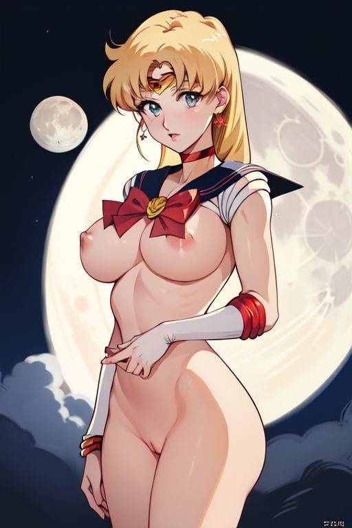 AI generated anime Sailor Moon naked & fucking - #18