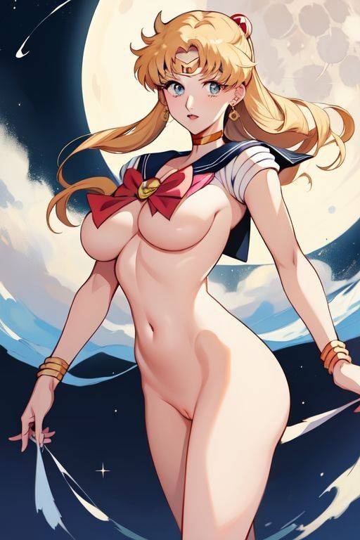 AI generated anime Sailor Moon naked & fucking - #15