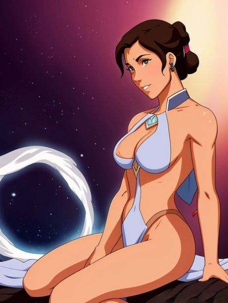 AI generated Hentai babe Korra shows her big boobs & her great ass - #9