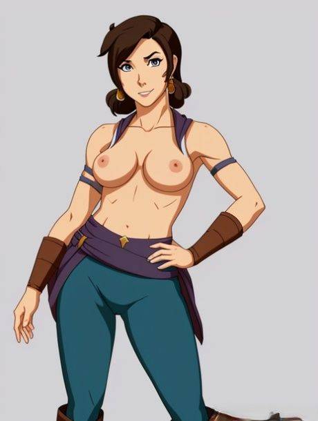 AI generated Hentai babe Korra shows her big boobs & her great ass - #10
