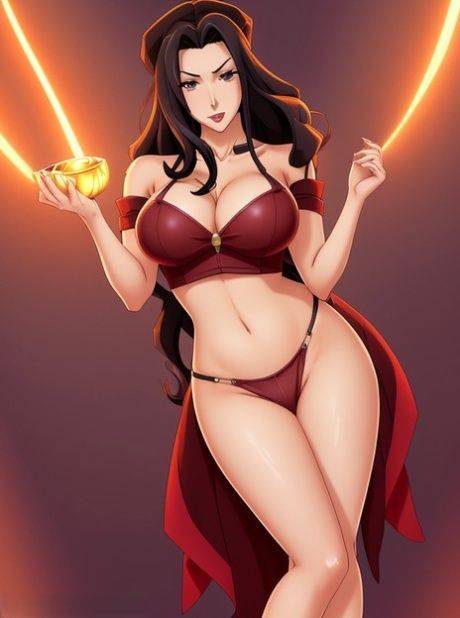 AI Generated Asami Sato from Avatar teasing with her killer body & big tits - #8