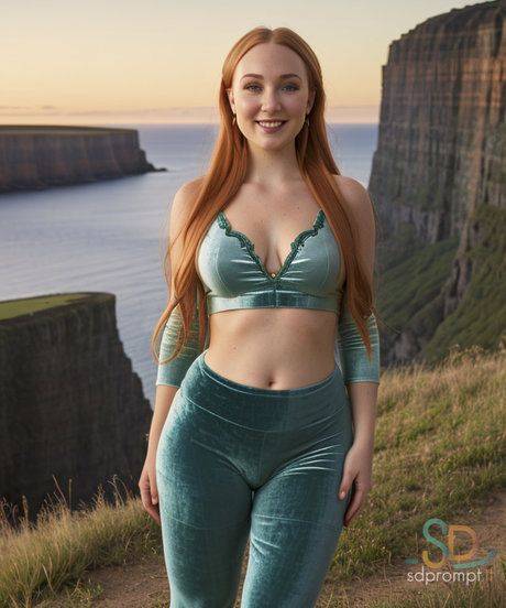Pretty AI generated redhead Kyra shows off her sexy body in a hot compilation - #10