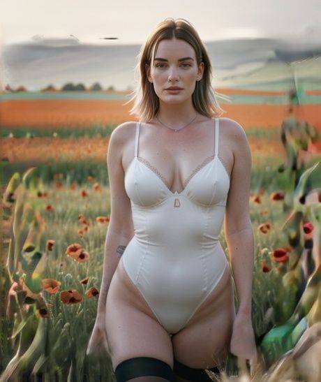 Hot AI generated woman Sosha poses naked and teases with her perfect body - #10
