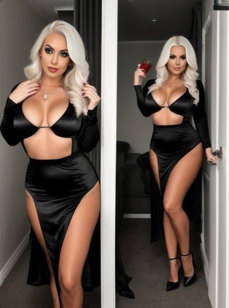 Gorgeous AI generated blonde Sandra Wilkins flaunts her beautiful big boobs - #3
