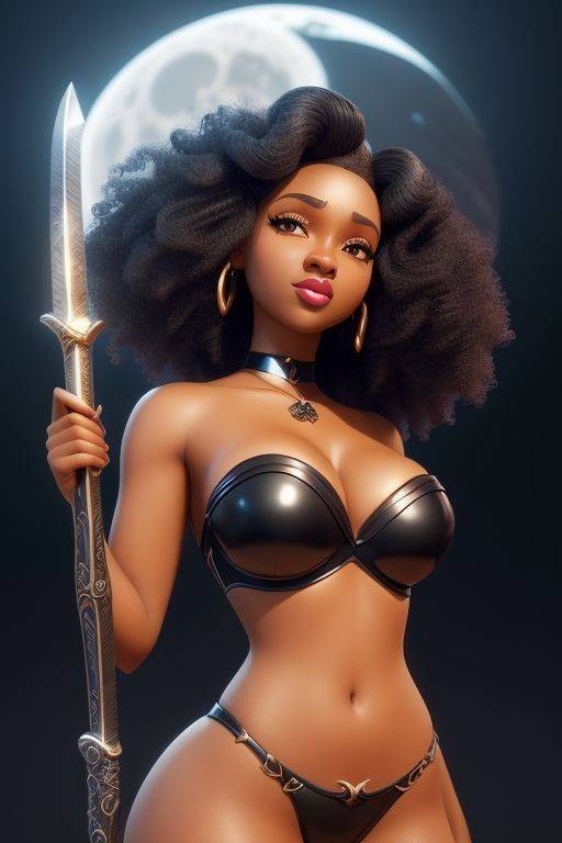 Disney inspired Ebony Ai Girls - #18