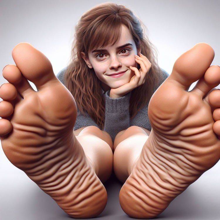 Emma Watson as Hermione Granger (+18) sexy feet, soles and legs - AI FAKE not by me - #3