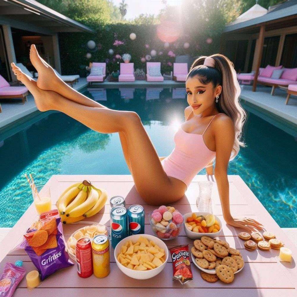 Ariana Grande FEET and legs - (AI FAKE not by me) - #11