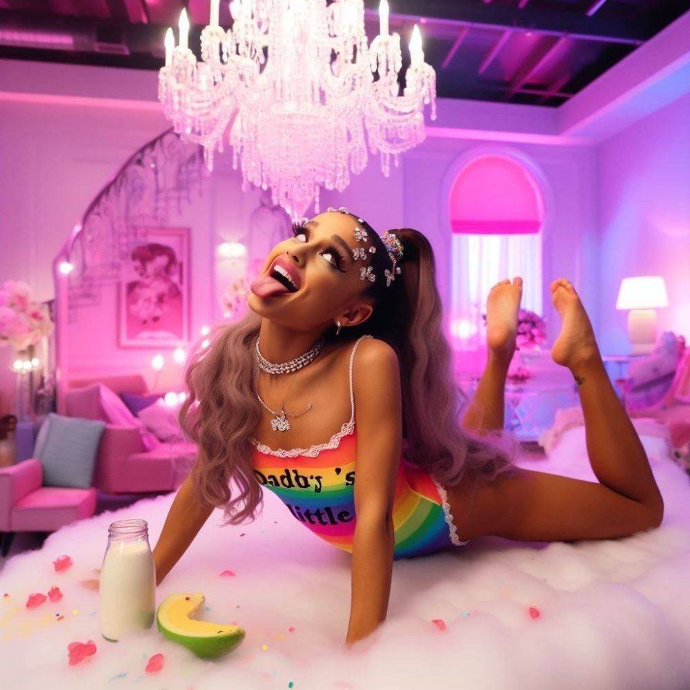 Ariana Grande FEET and legs - (AI FAKE not by me) - #6