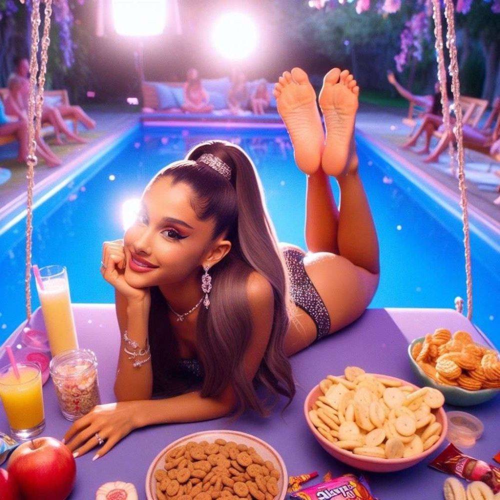 Ariana Grande FEET and legs - (AI FAKE not by me) - #1