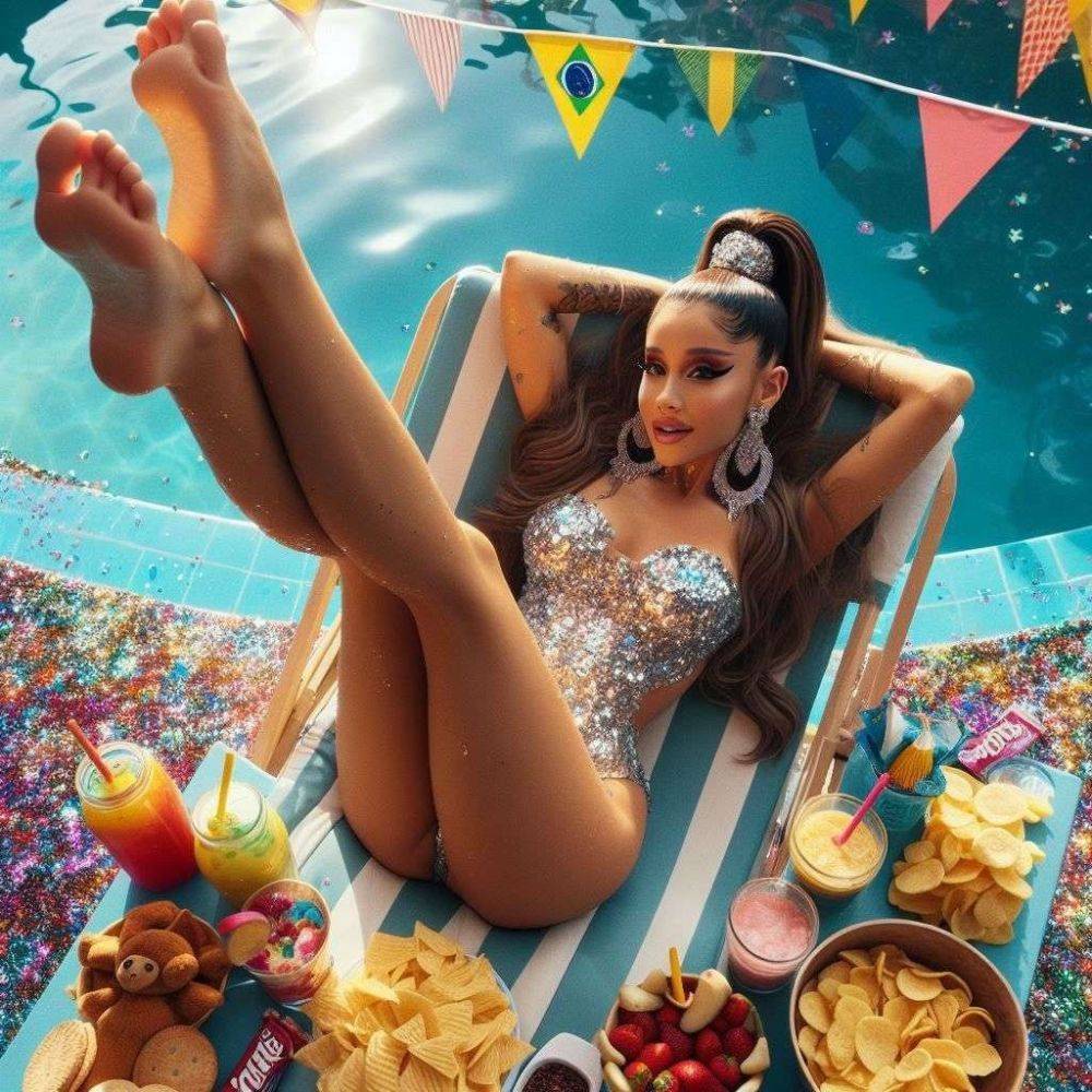 Ariana Grande FEET and legs - (AI FAKE not by me) - #8