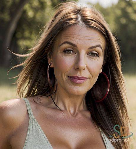 Beautiful AI generated mature woman Cariola poses in her hot bikinis & outfits - #2