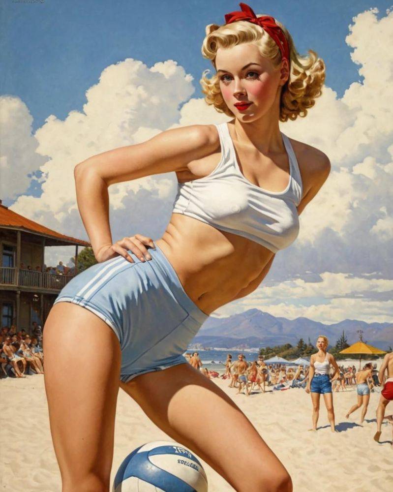 Pinup girls having a beach day! Which is your fav? - #15