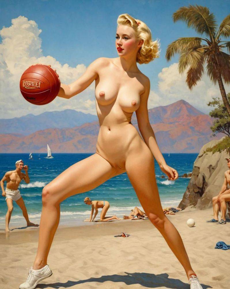 Pinup girls having a beach day! Which is your fav? - #14