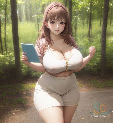 Busty AI generated babe Luisa shows off her big tits in a sexy compilation - #6