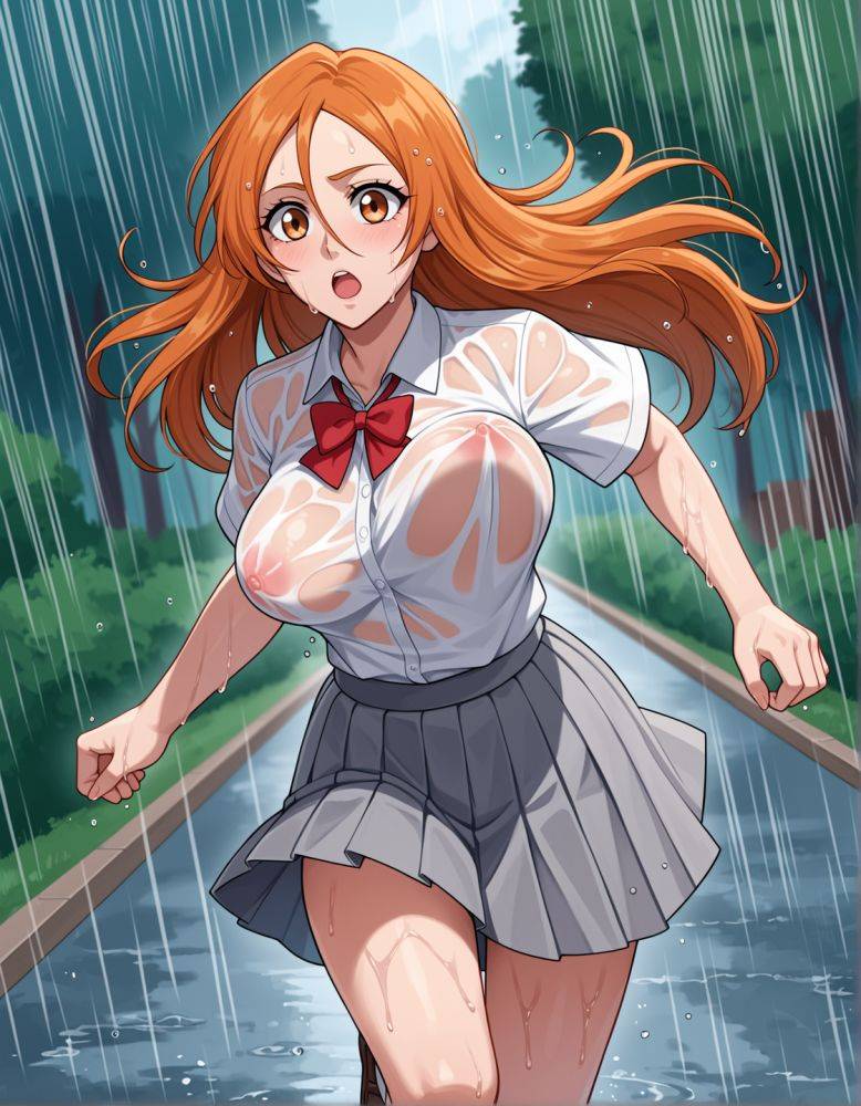 Orihime's Soaking Wet Situation / - #9