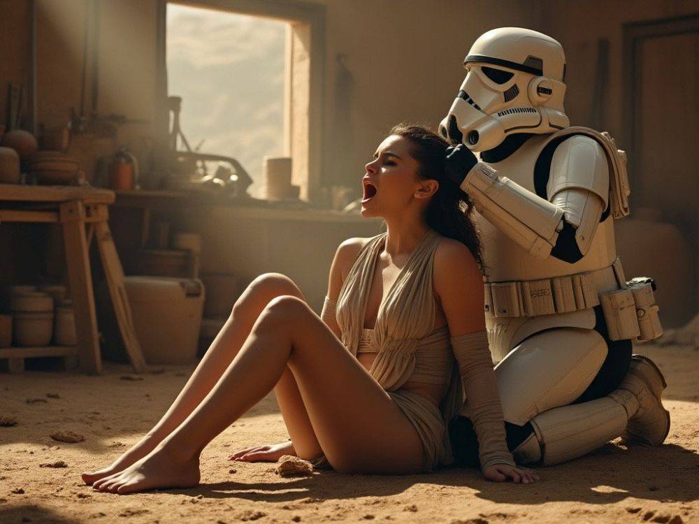 AI Rey Skywalker with Stormtrooper (Daisy Ridley) - #9