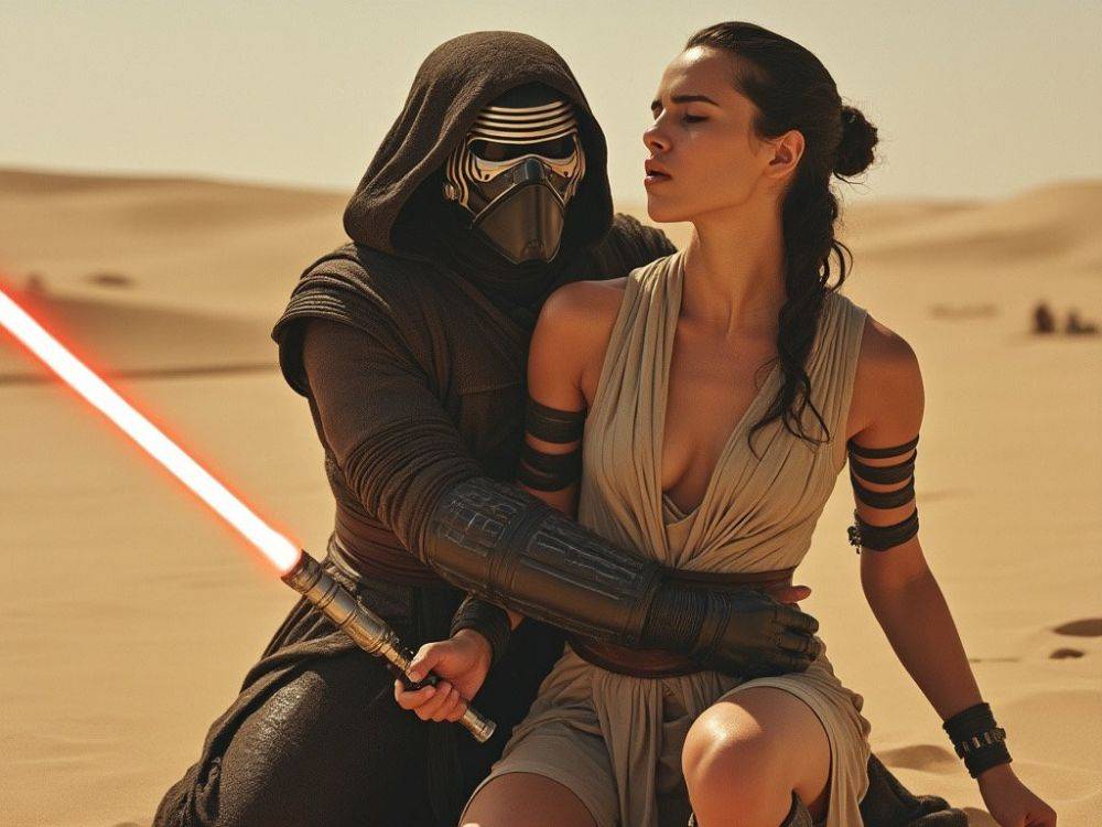 AI Rey Skywalker with Kylo Ren (Daisy Ridley) - #10