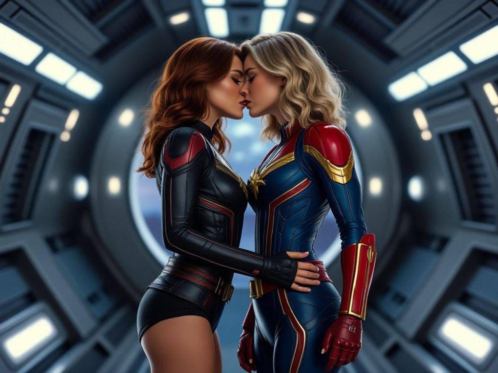 AI Black Widow & Captain Marvel (Scarlett Johansson & Brie Larson) - #10