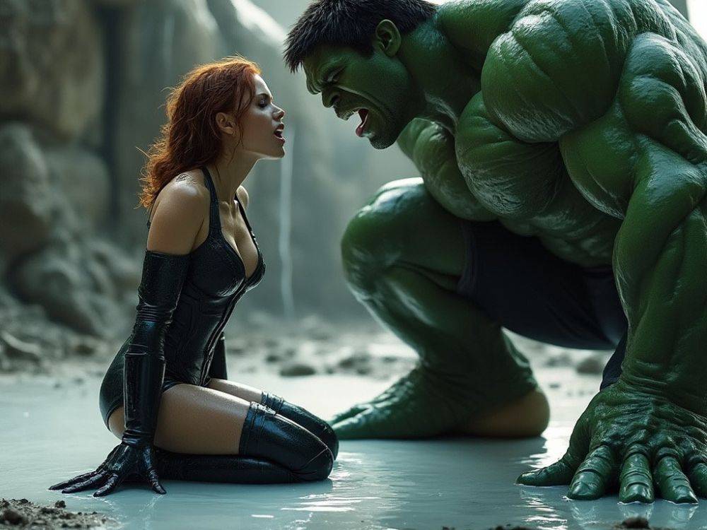 AI Black Widow & Hulk Marvel (Scarlett Johansson) - #4