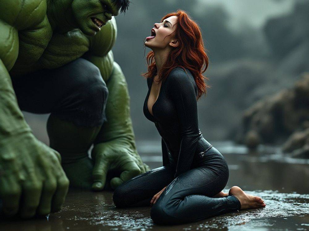 AI Black Widow & Hulk Marvel (Scarlett Johansson) - #7