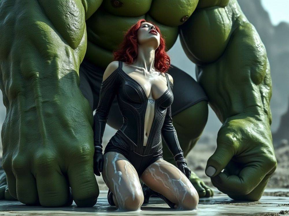 AI Black Widow & Hulk Marvel (Scarlett Johansson) - #5