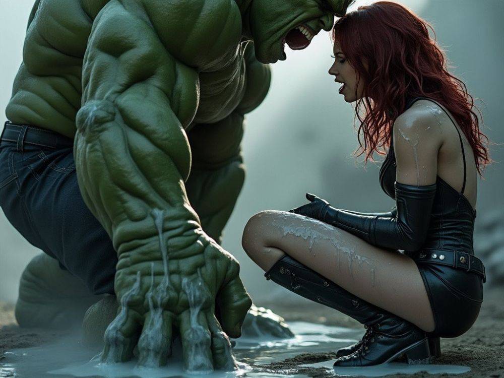 AI Black Widow & Hulk Marvel (Scarlett Johansson) - #2