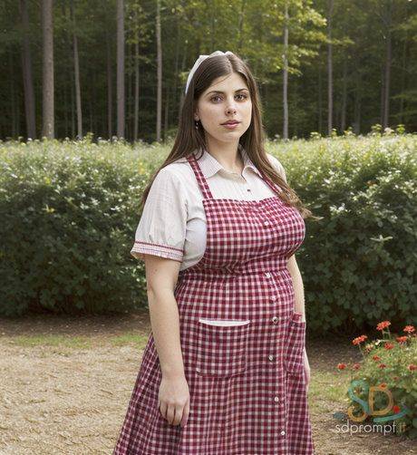 Curvaceous AI generated babe Kedirt poses and unveils her huge boobs - #3
