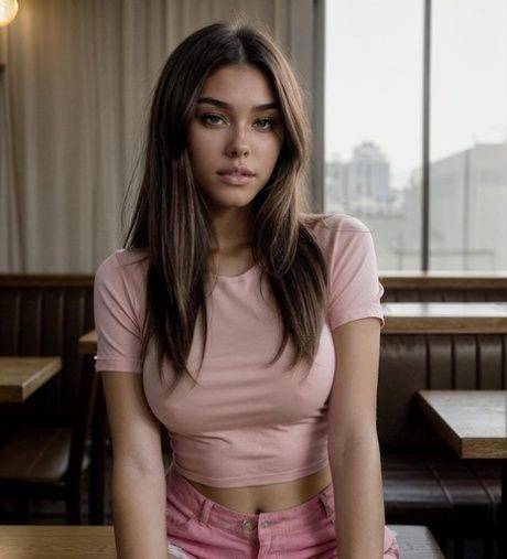 Cute AI generated babe Megan Clarkk shows her sexy body in a hot compilation - #17