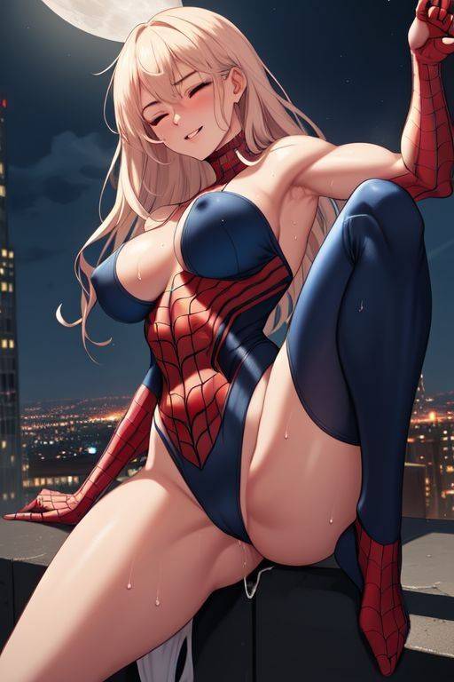 AI generated Spider-Man Cosplay anime Nudes - #7