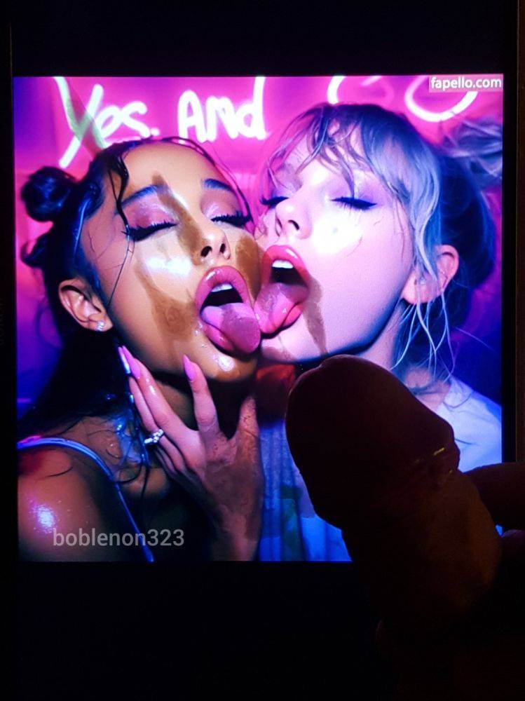 Cum covered celeb - AI and Tribs - #13