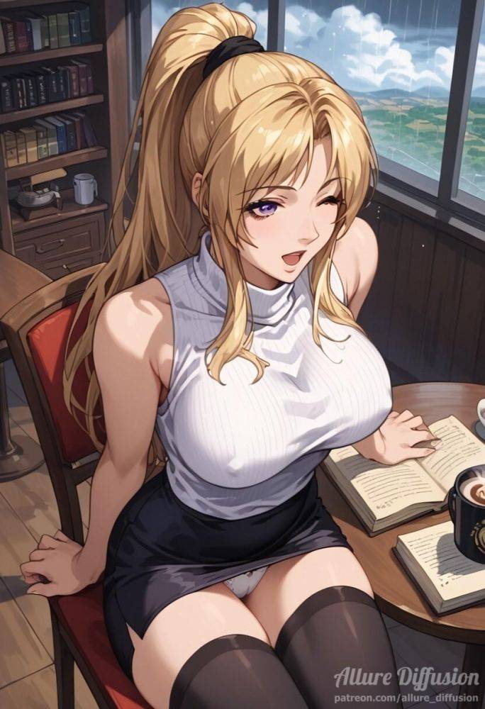Kaori Saeki on a rainy day - #1