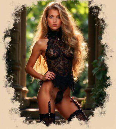 Beautiful AI generated teen with wavy blonde hair poses for a non-nude shoot - #3