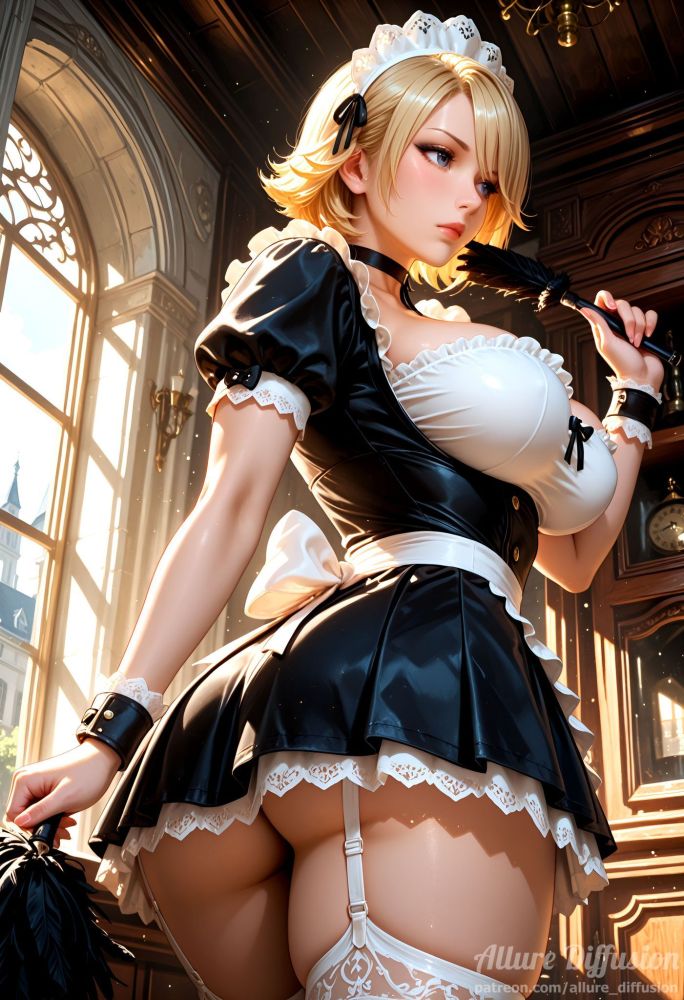 Miss Spencer as a maid - #3