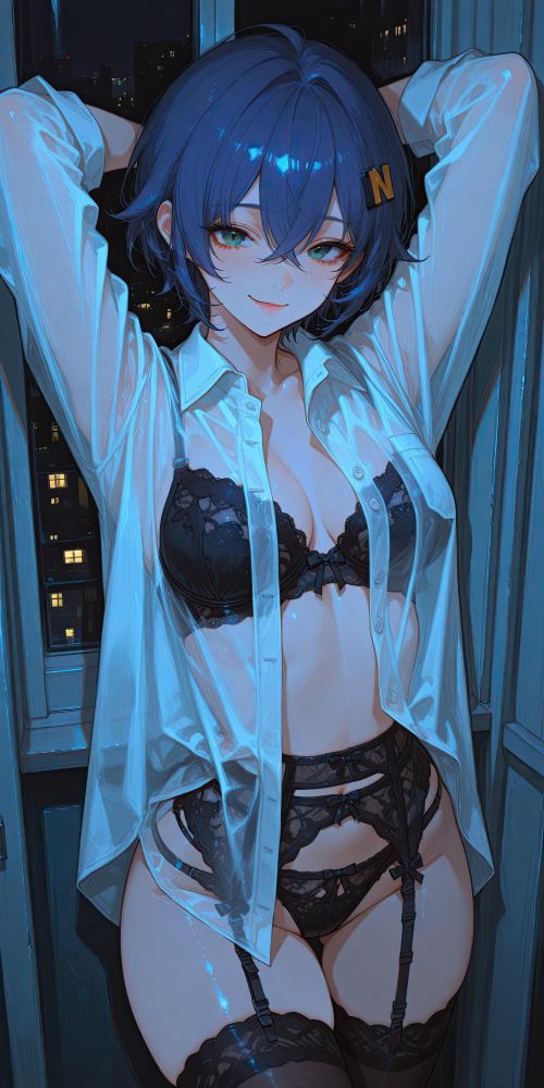 White shirt and lingerie - #5