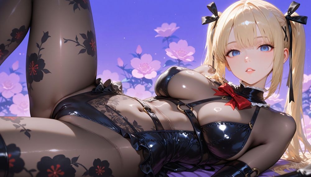 Marie rose floral bodystocking DOA - Only4uart - #3
