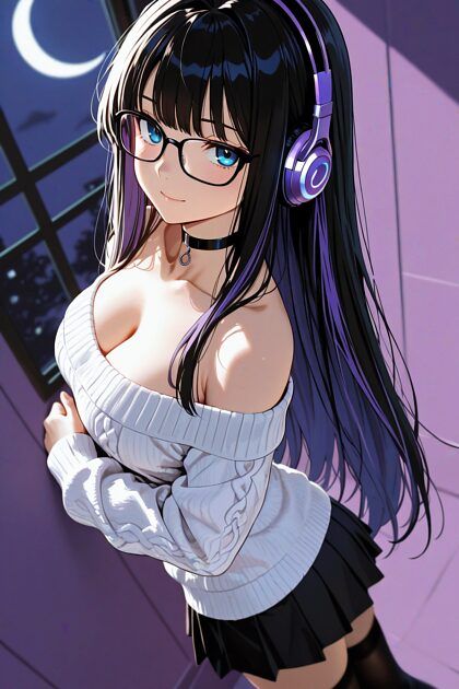 Innocent nerdy girl titties - #7