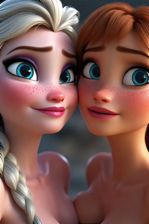Frozen Elsa and Anna lesbian - #2