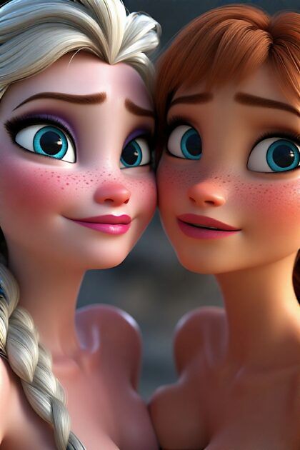 Frozen Elsa and Anna lesbian - #9