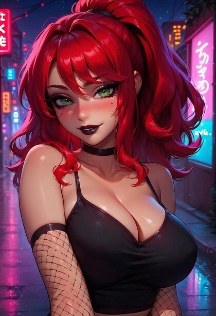 Samantha the goth redhead - #22
